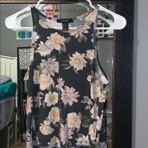 Floral tank.